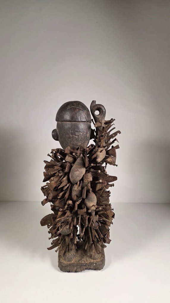 Γόητευση από ξύλο, σφυρηλατημένο σίδερο. - Kongo Nkisi - Δημοκρατία του Κονγκό  (χωρίς τιμή ασφαλείας) #4.3