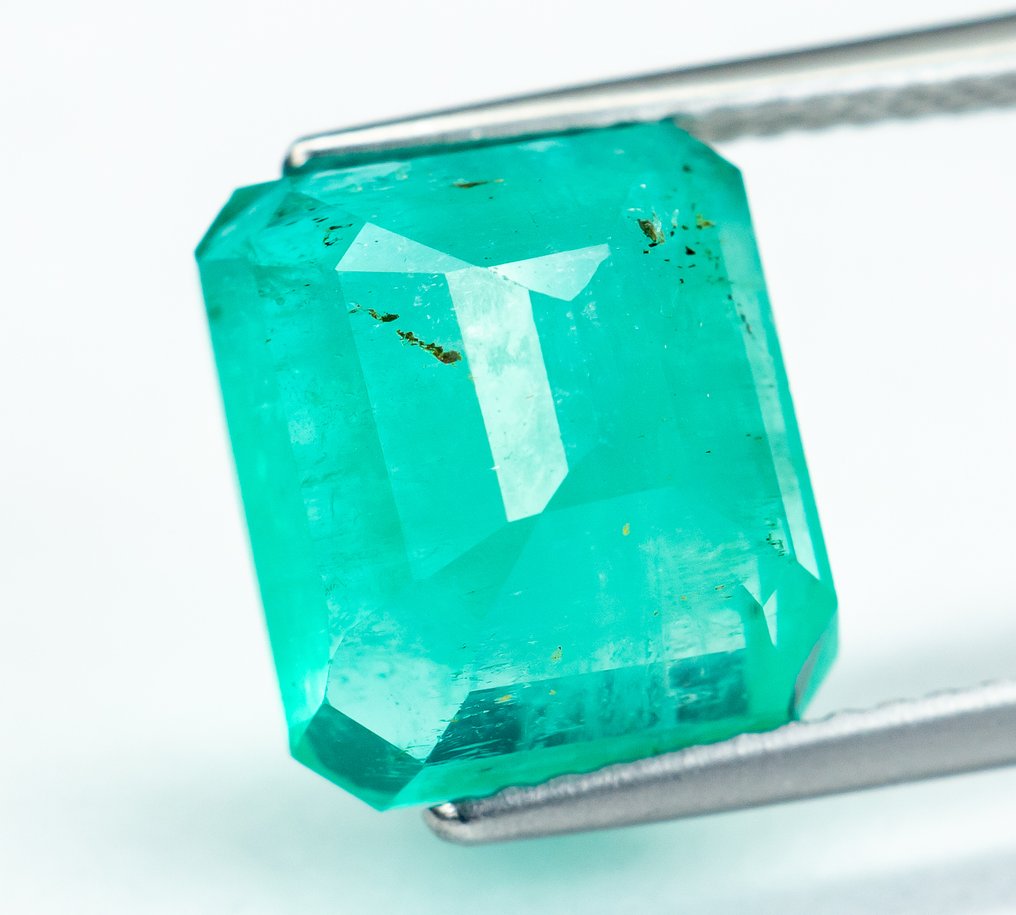 没有保留价 祖母绿  - 6.76 ct - Bellerophon 宝石实验室 - 绿色（小油） #4.3