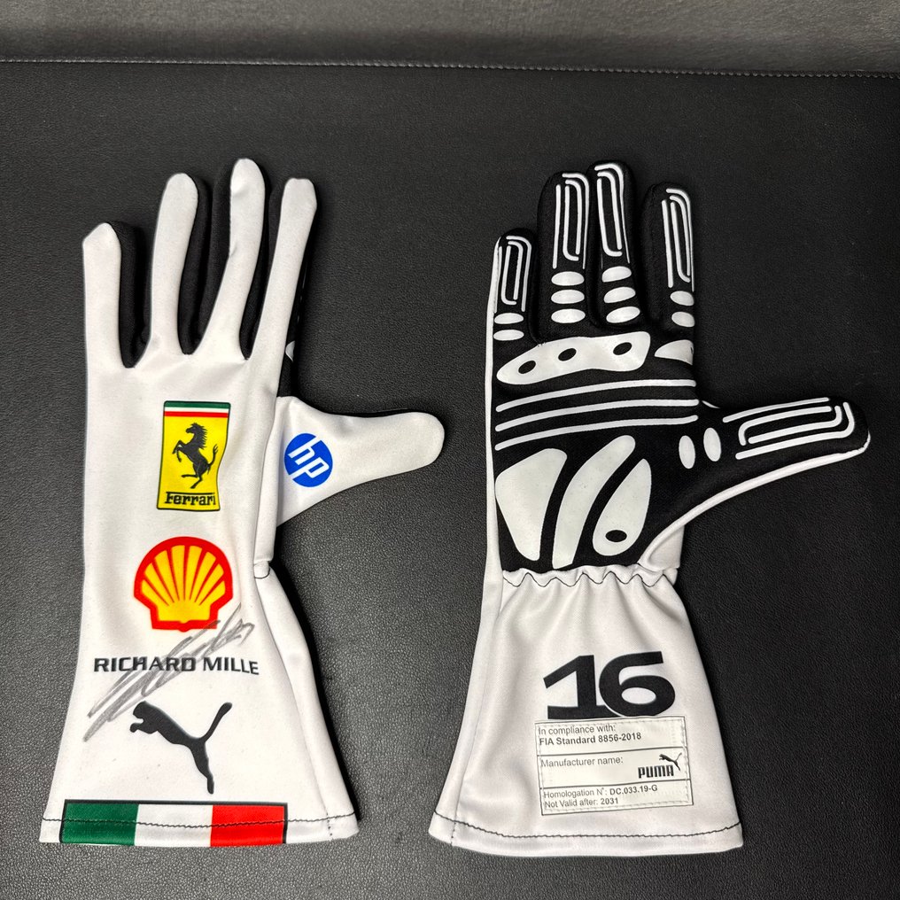Ferrari - Formula 1 - Charles Leclerc - 2025 - Gp Monza 2025 - Luvas réplica  #4.3