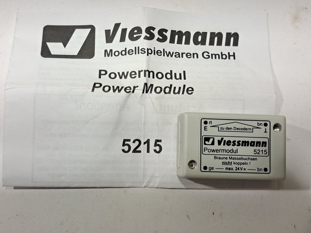 Viessmann H0轨, N轨, Z轨 - 5215/24 - 火车模型风景 (3) - 2个控制模块用于信号，1个电源模块。 #3.2