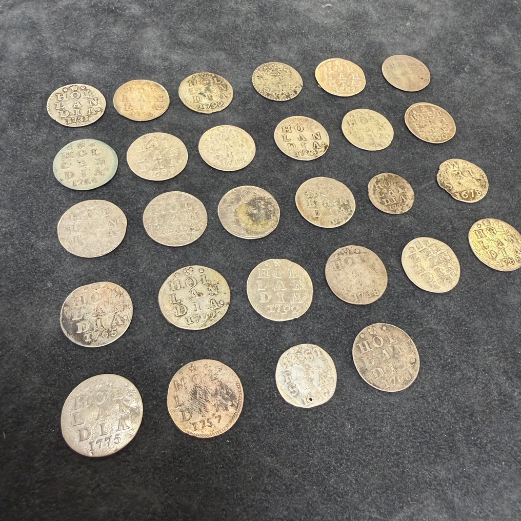 荷兰， 省份硬币 Stuiver Lot 1731 stuks  (没有保留价) #1.0
