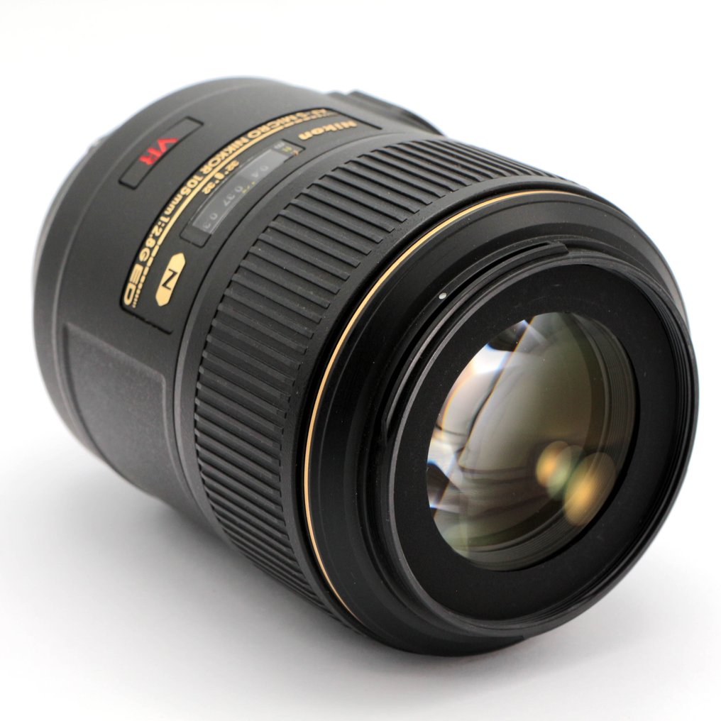 Nikon AF-S 105mm F/2.8G IF-ED VR Micro + HB-38 zonnekap en filter Φακός macro #3.2