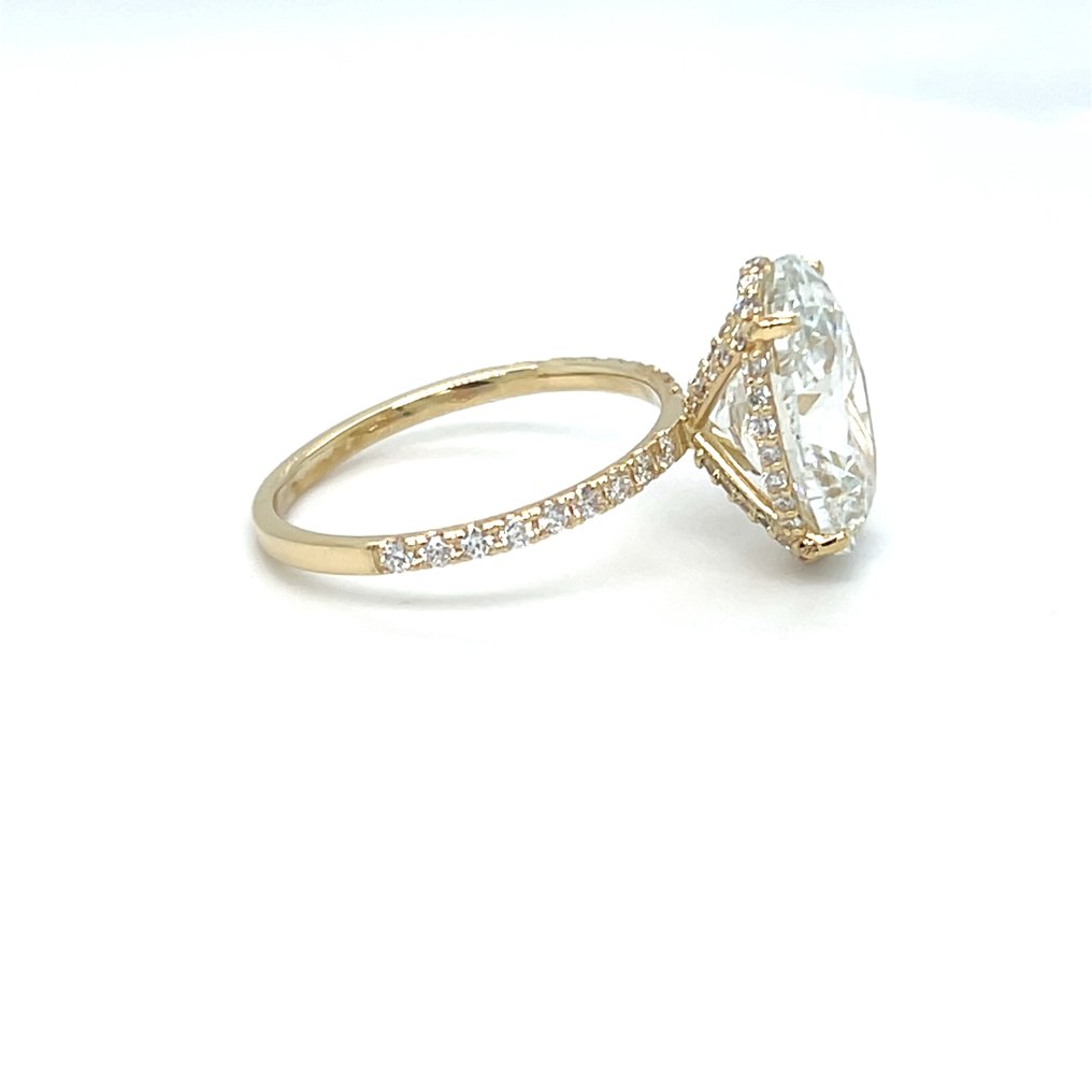 Ring - 14 kt. Yellow gold - 5.52ct. tw. Diamond (Lab-grown) - Diamond #2.1