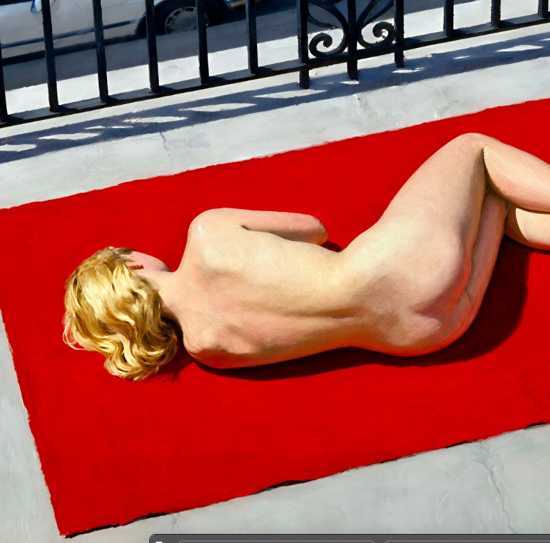 Le Yack - Red Balcony - Hand signed #3.2