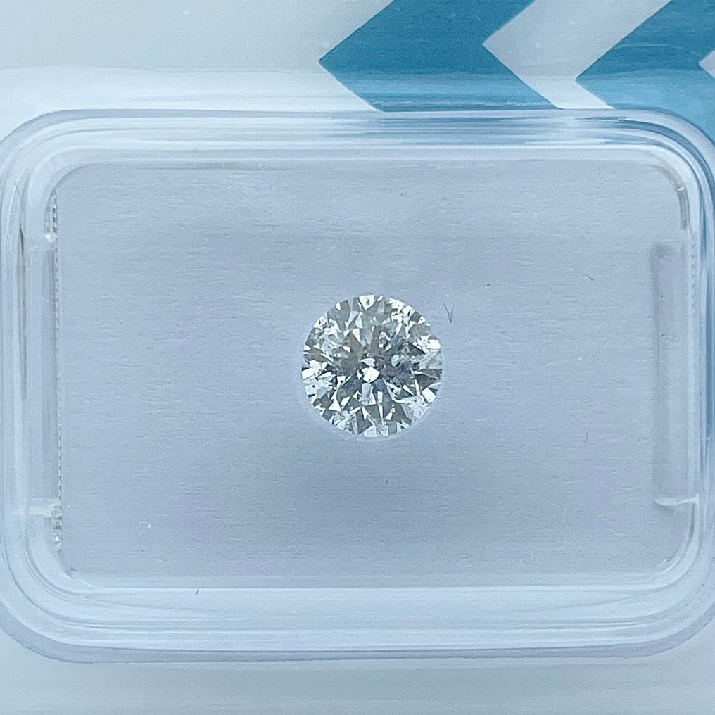 没有保留价 - 1 pcs 钻石  (天然)  - 0.65 ct - 圆形 - F - I1 内含一级 - 国际宝石研究院（IGI） #1.0