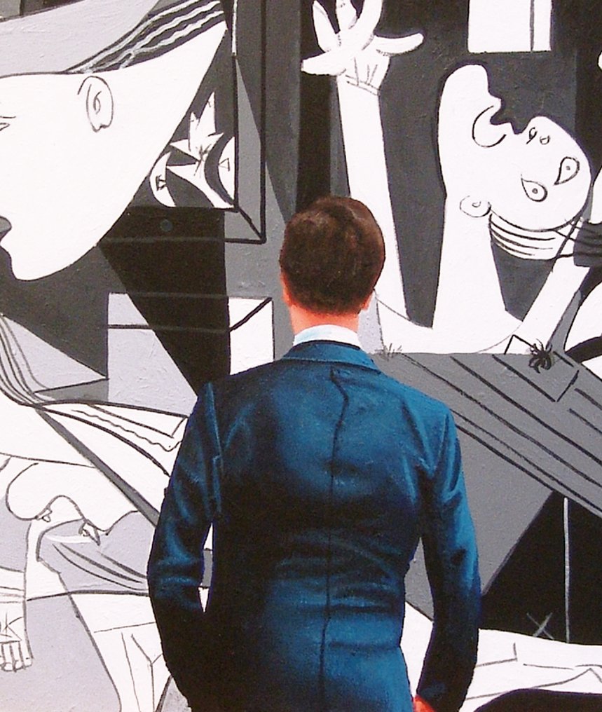 Gerard Boersma (1976) - Guernica (painting of Mark Rutte enjoying a painting by Picasso) #4.3