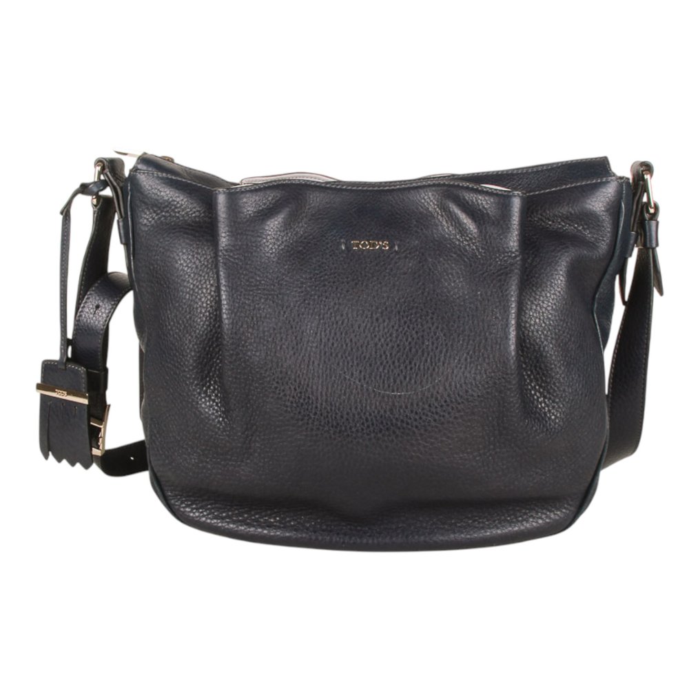 Tod's - Tod’s Navy Leather Satchel Bag with Gold-Tone Hardware – Made in Italy - Τσάντα ώμου #2.1