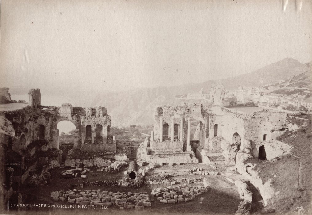 Unknown signed TR - Taormina : 5 vedute #4.3