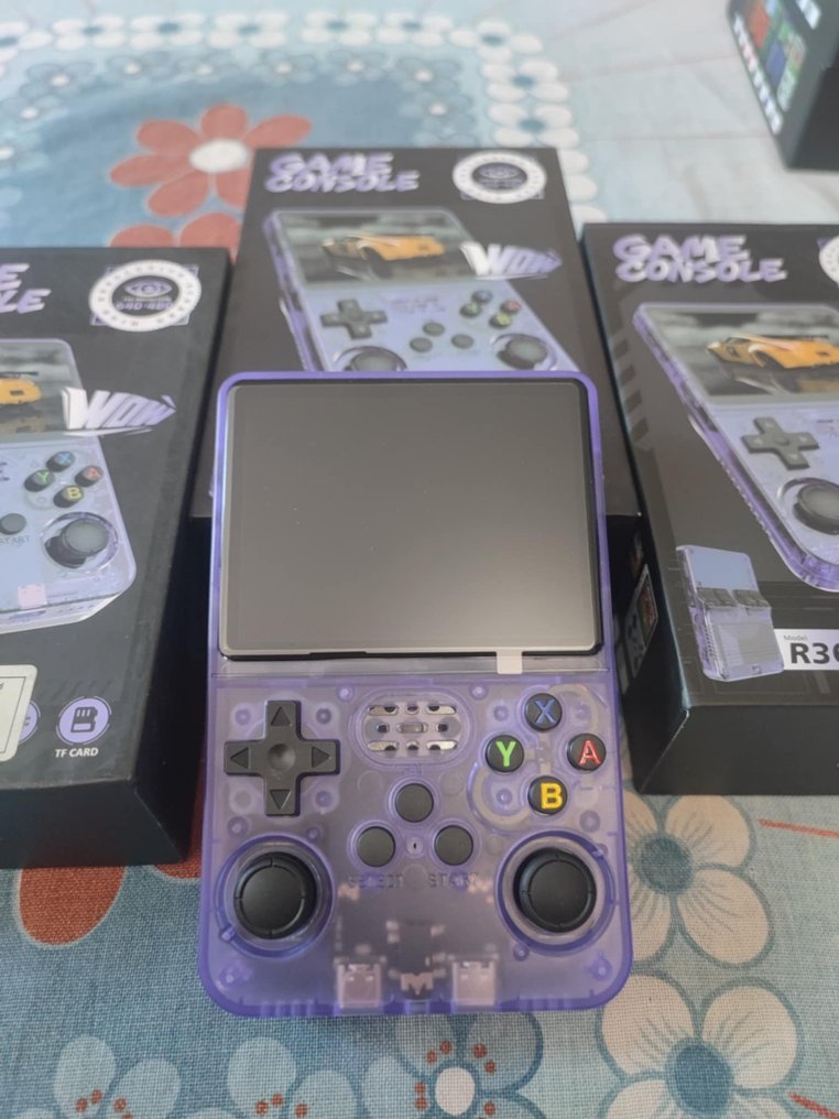 R36S - New Purple R36S 64GB Retro Gaming Console + Case - Κονσόλα βιντεοπαιχνιδιών + παιχνίδια - Σφραγισμένο στην αρχική του συσκευασία #4.3
