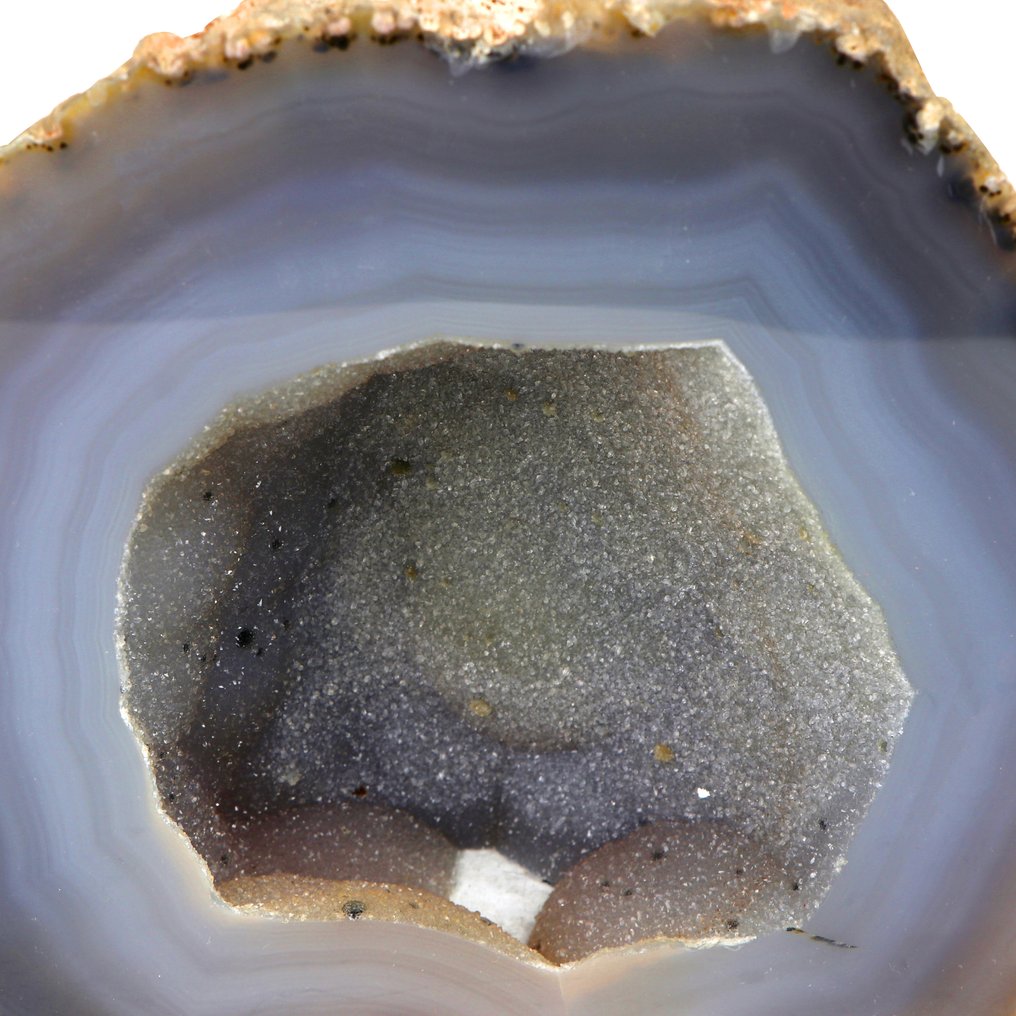 无底价 - XL 灰玛瑙 - 17x19x9 厘米 晶球- 3.1 kg #4.3