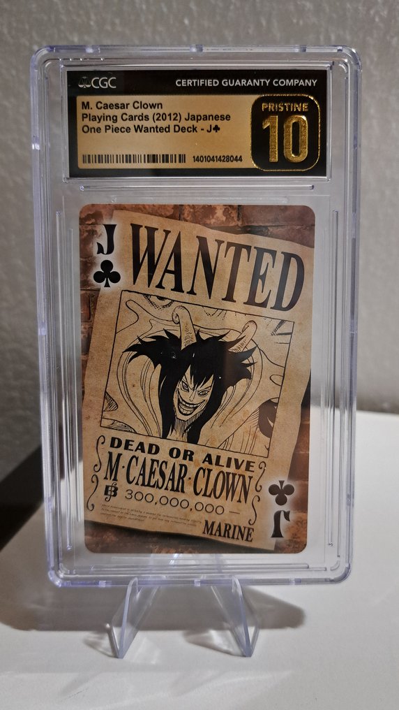 万代 - 1 Graded card - One Piece - M.Caesar Clown - CGC Pristine 10 （卡牌几乎没有肉眼可见的瑕疵。） #1.0