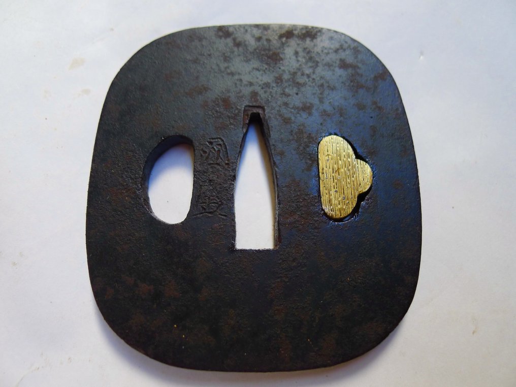 Mooi teken Kunihiro (國廣) tsuba - Japan - Midden Edo periode #1.0