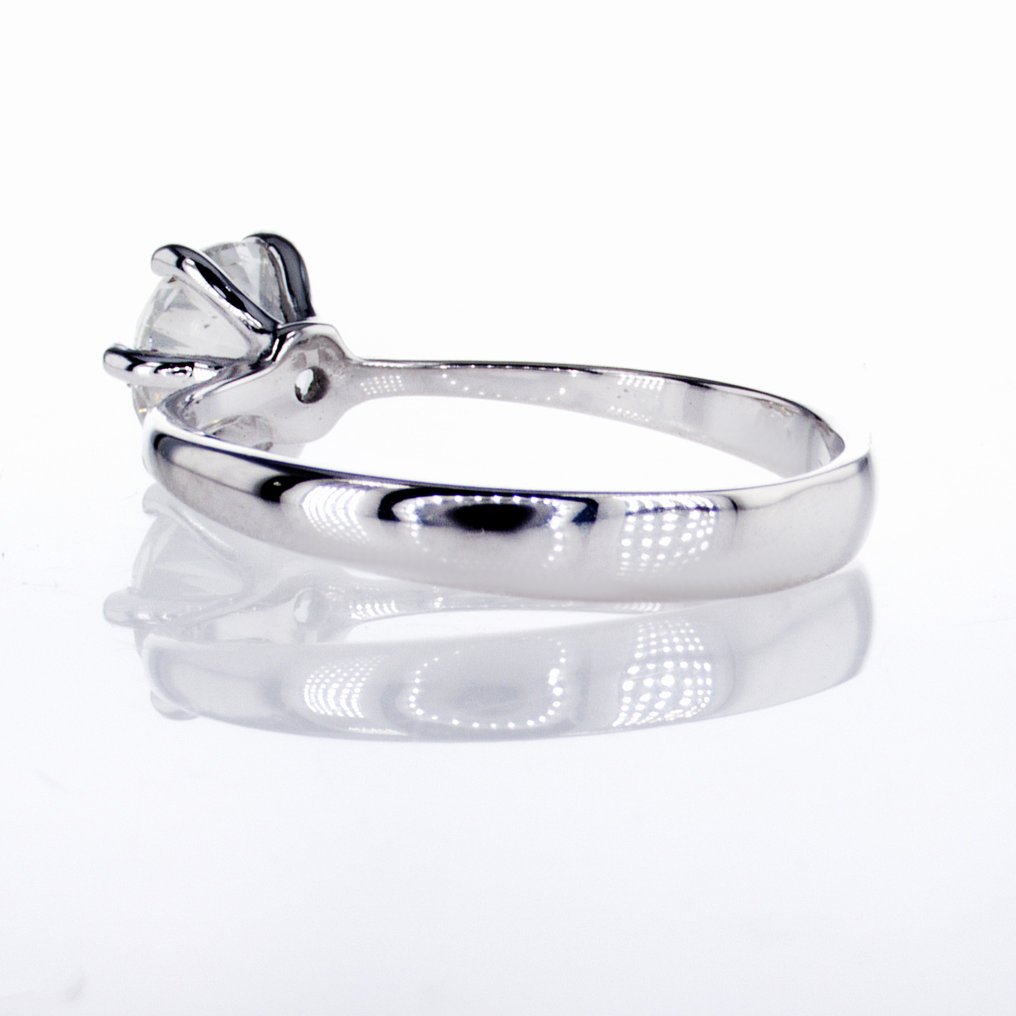 沒有保留價 - 訂婚戒指 - 14 克拉 白金 - 1.02ct. tw. 鉆石 (天然) #2.1