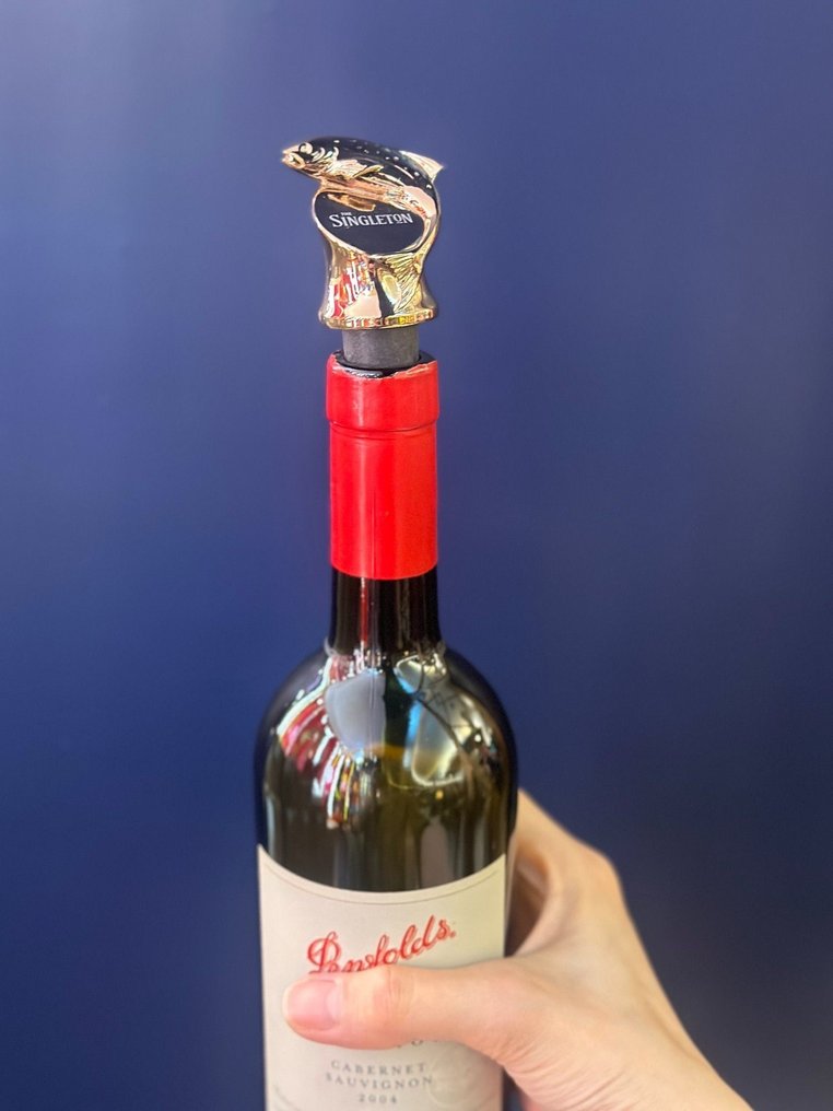 Singleton - Singleton - Bottle cork - Alloy - Singleton Gold Fish-Shape #3.2