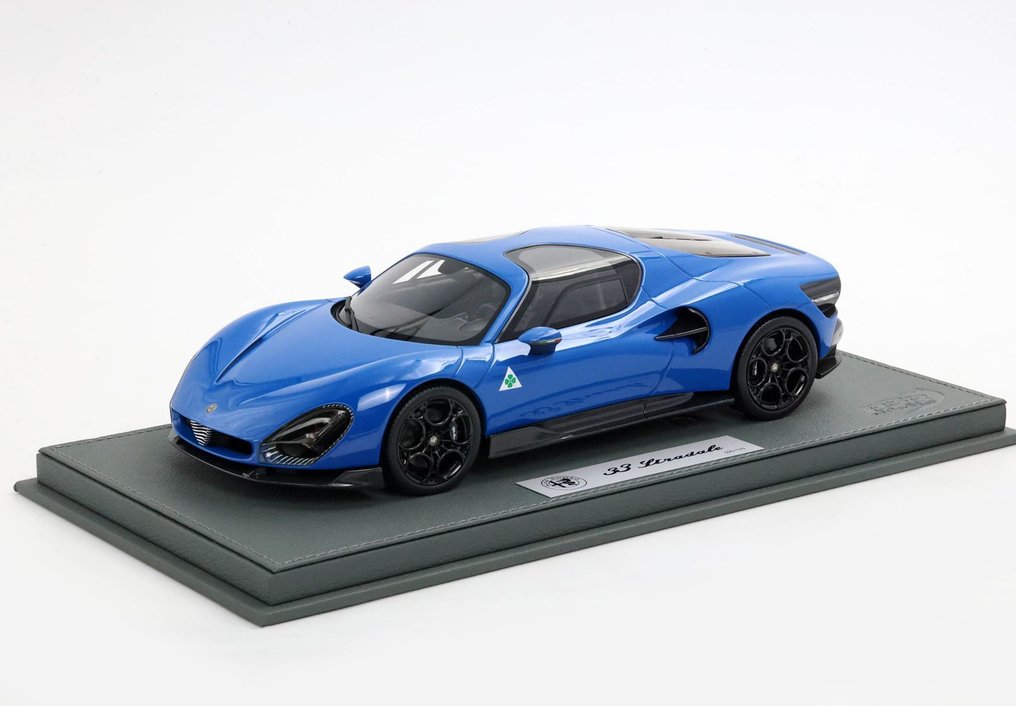 BBR 1:18 - Modell sportsbil - Alfa Romeo 33 Stradale Blu Reale - P18264F #1.0