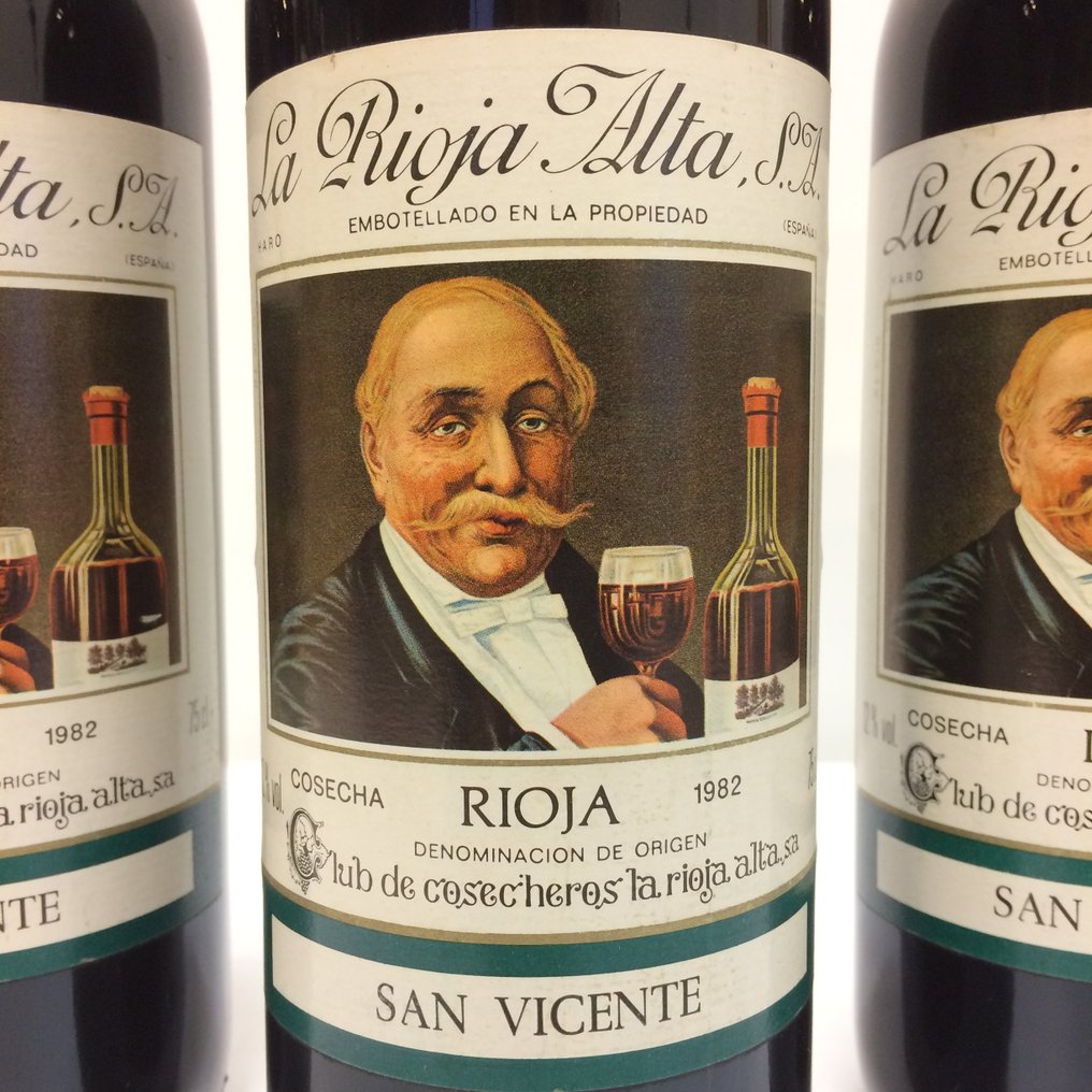 1982 La Rioja Alta, Edición Especial Club de Cosecheros - Rioja Reserva - 3 Flasker  (0,75 l) #2.1