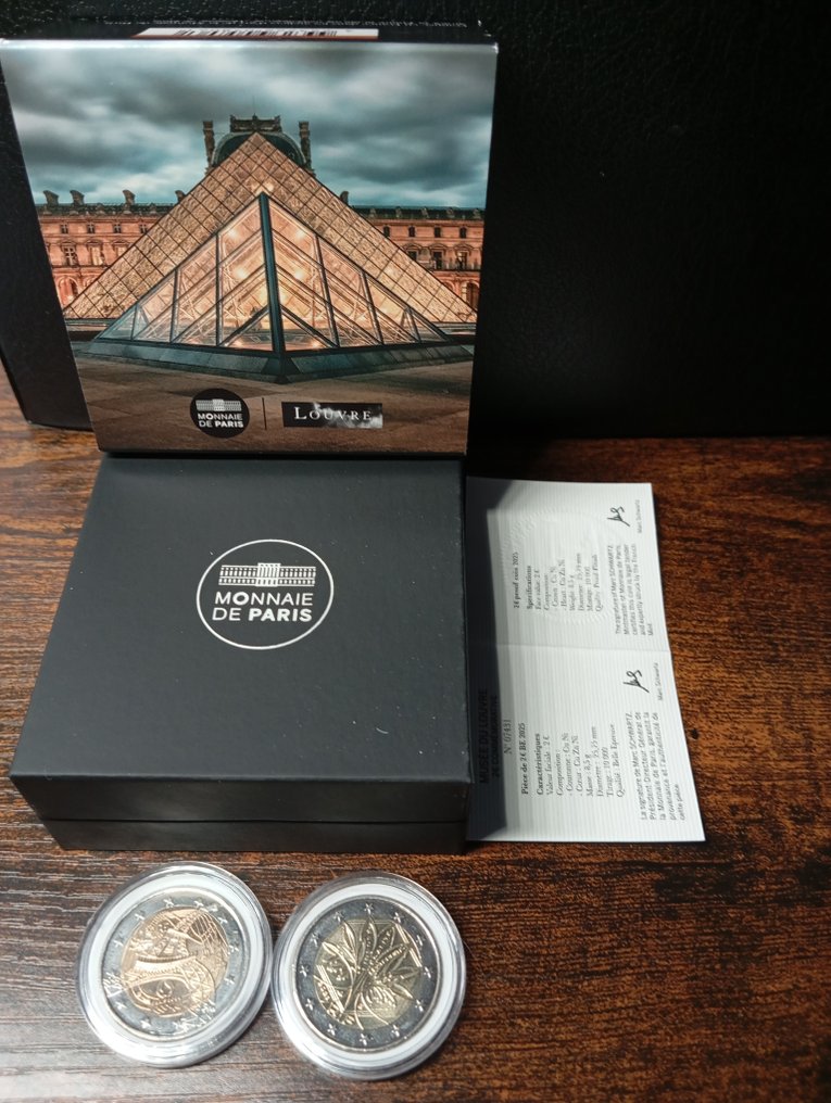 Frankrig. 2 Euro 2024/2025 (3 coins incl. "proof")  (Ingen mindstepris) #3.2