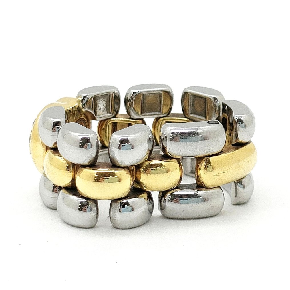 χωρίς τιμή ασφαλείας - Chopard - Δαχτυλίδι - Happy Diamonds - 18 καράτια Κίτρινο χρυσό, Χάλυβας #2.1