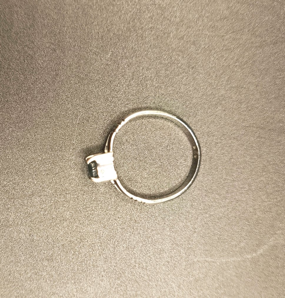 Δαχτυλίδι - Ινδονησία Σαπφειρένιο ασημένιο δαχτυλίδι  (χωρίς τιμή ασφαλείας) #4.3