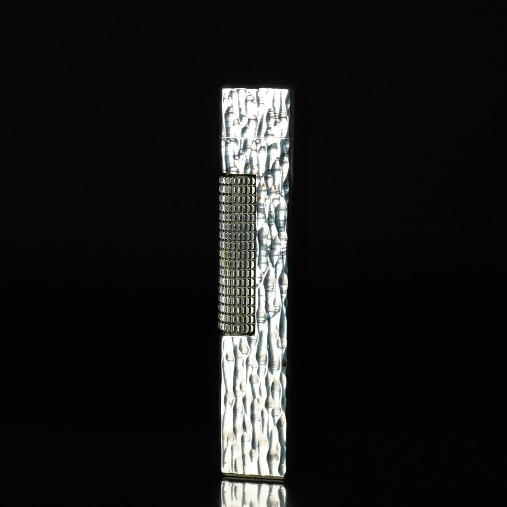 Dunhill - Bark Pattern Rollagas Lighter - Ohne mindestpreis - Feuerzeug - Versilbert #2.1