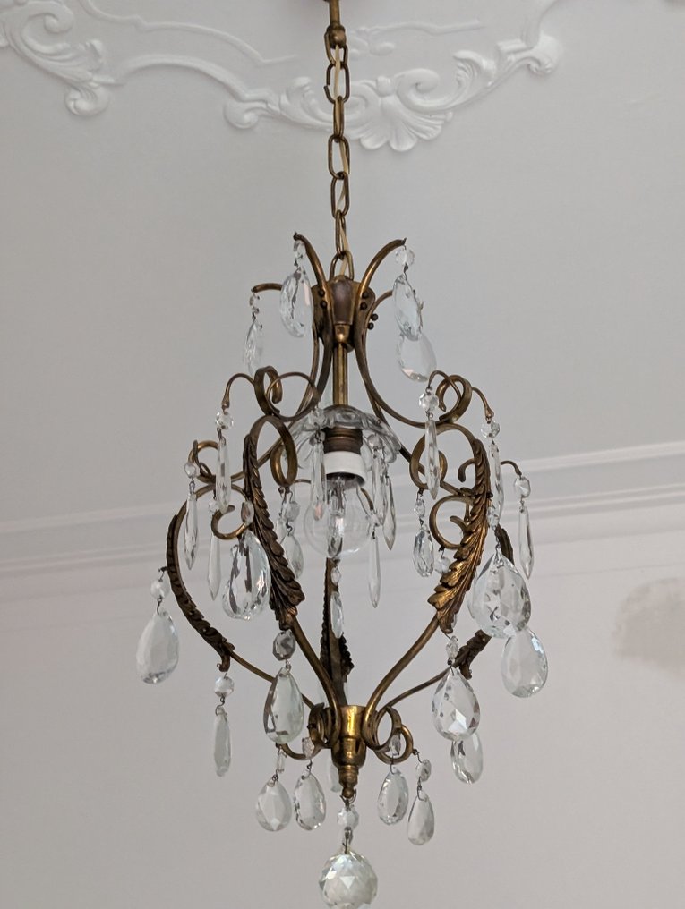 Candeeiro suspenso - Latão - Coração #3.2