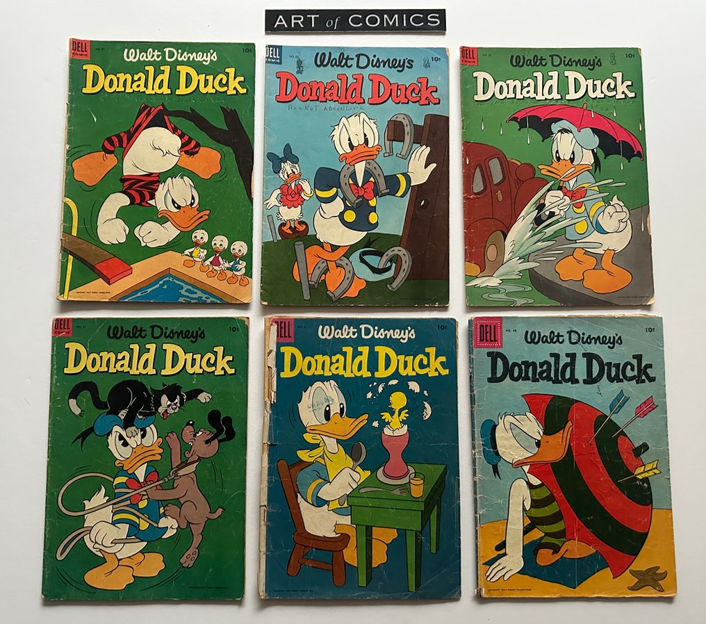 Donald Duck #31, #32, #33, #37(incomplete), #41, #48 - 5 Comic - First edition - 1953/1956 #1.0