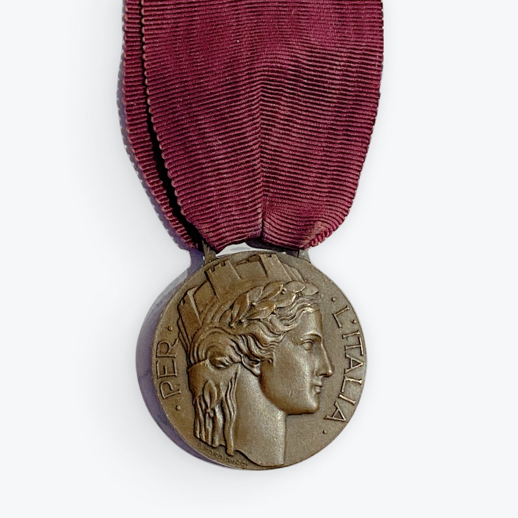 義大利 - 軍功章 - 1915-1918志愿者奖章，Morbiducci签名 #3.2