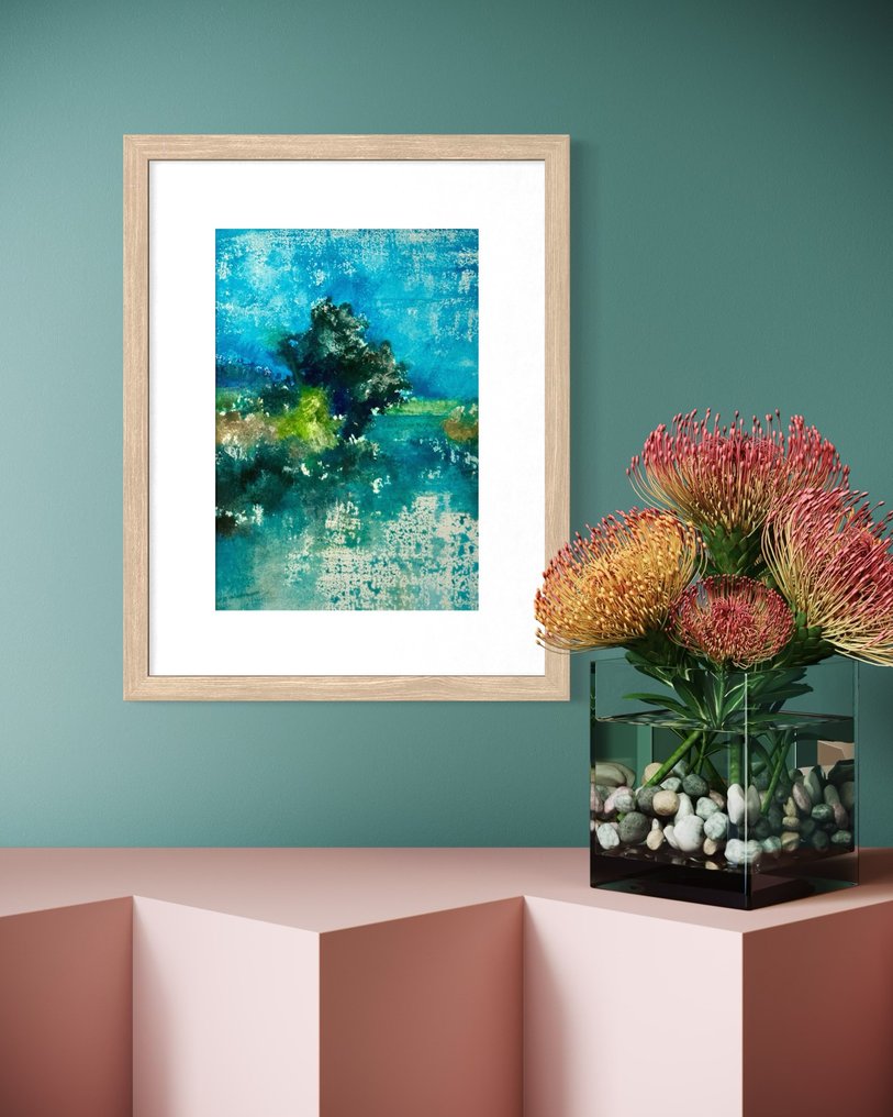 Eugene Eechaut (1928-2019) - Magnifique aquarelle encadrée - Galerie Pfeiffer Bruxelles #2.1