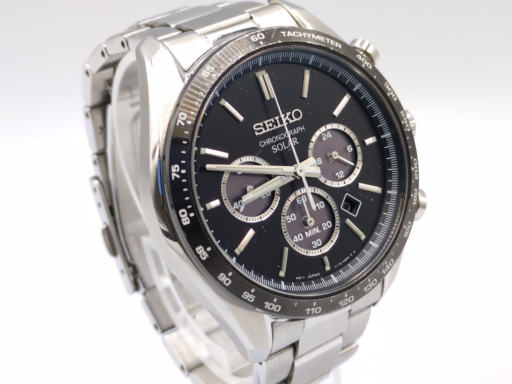 Seiko - Chronograph Solar - χωρίς τιμή ασφαλείας - V175-0FA0 - Άνδρες - 2010-2020 #4.3