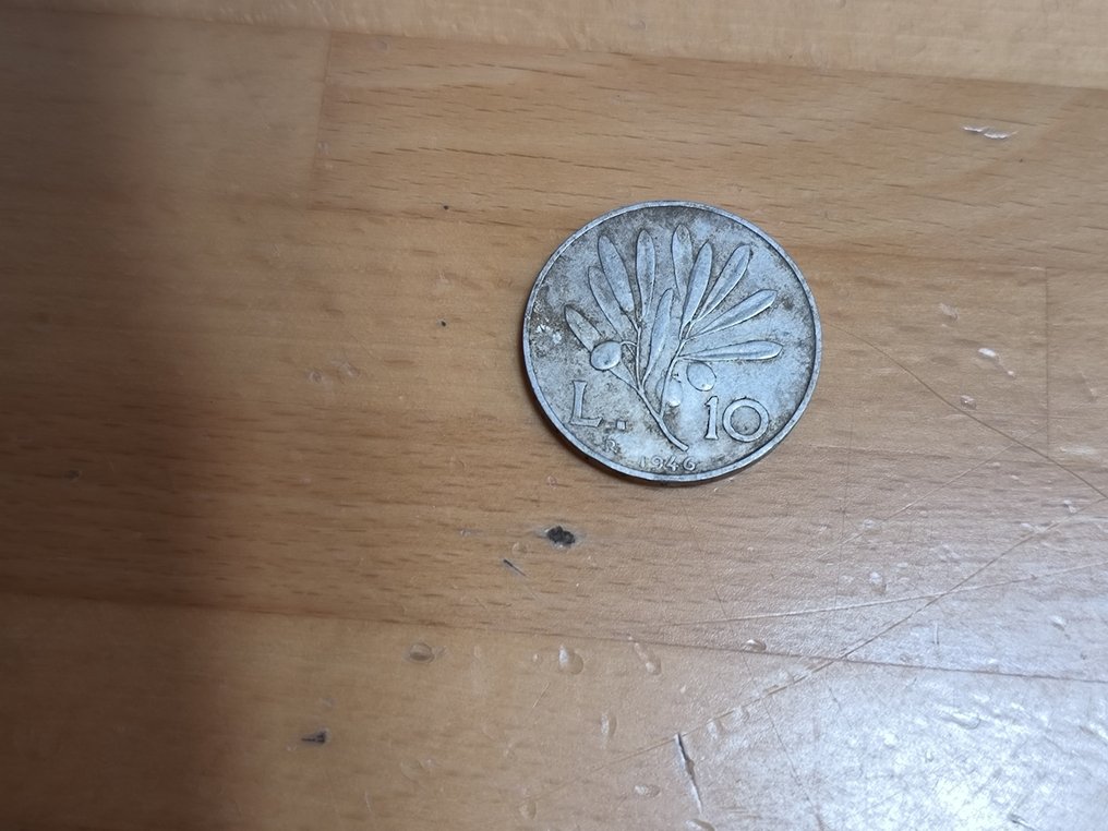 Ιταλία, Δημοκρατία Lotto 5 monete - inclusa 10 Lire 1946  (χωρίς τιμή ασφαλείας) #2.1