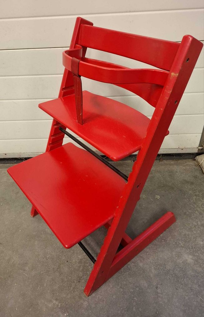 Peter Opsvik - 儿童座椅 - Tripp Trapp - 山毛榉漆 - 原始红色 #1.0