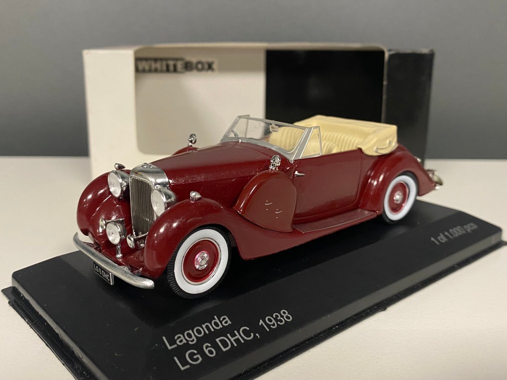 Whitebox 1:43 - 模型汽车 - Lagonda LG 6 DHC 1938 - 精美模型，限量版且已售罄。全球仅1000个中的一个！ #2.1