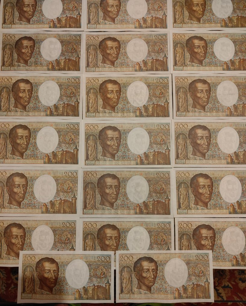 Francja. - 20 x 200 Francs - Various Dates - Pick 155  (Bez ceny minimalnej
) #1.0