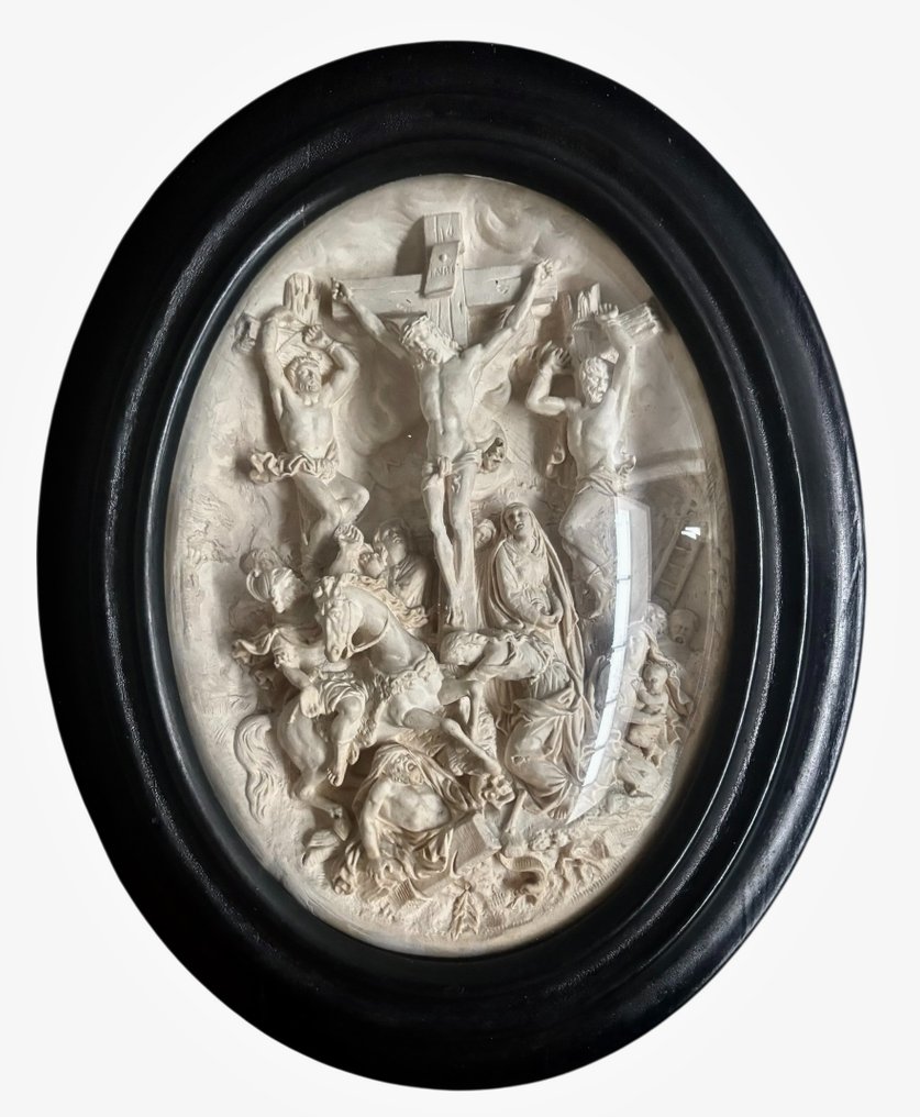 Placă - Golgotha - 43 cm - Spumă de mare #1.0