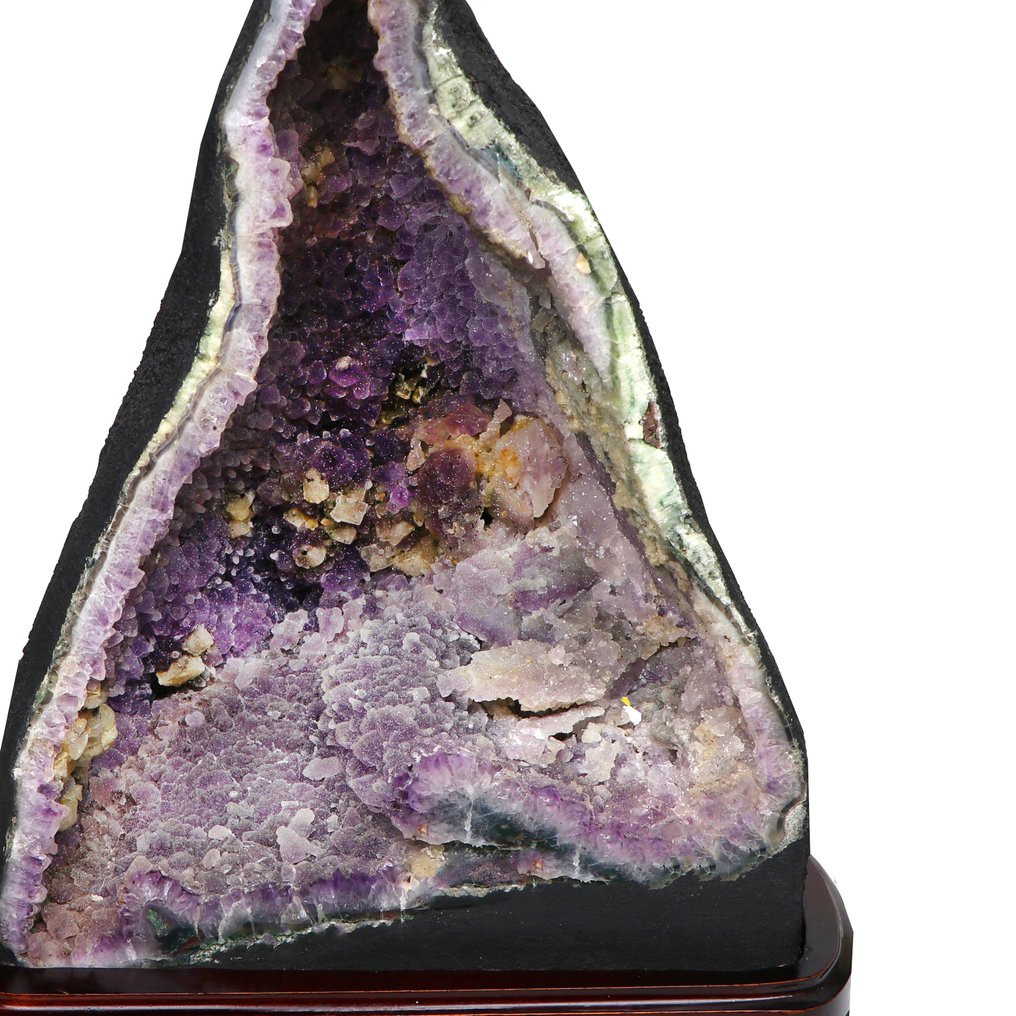 博物馆珍品 - 生动花卉紫水晶 - Geode - 42x30x25 厘米- 20 kg #3.2