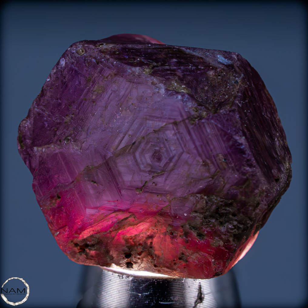 Φυσικός Trapiche Padparadscha σάπφειρος Σπάνιο αυθεντικό ακατέργαστο κρυσταλλικό διαμάντι με εξαιρετική δομή - 49,05ct- 9.81 g #1.0