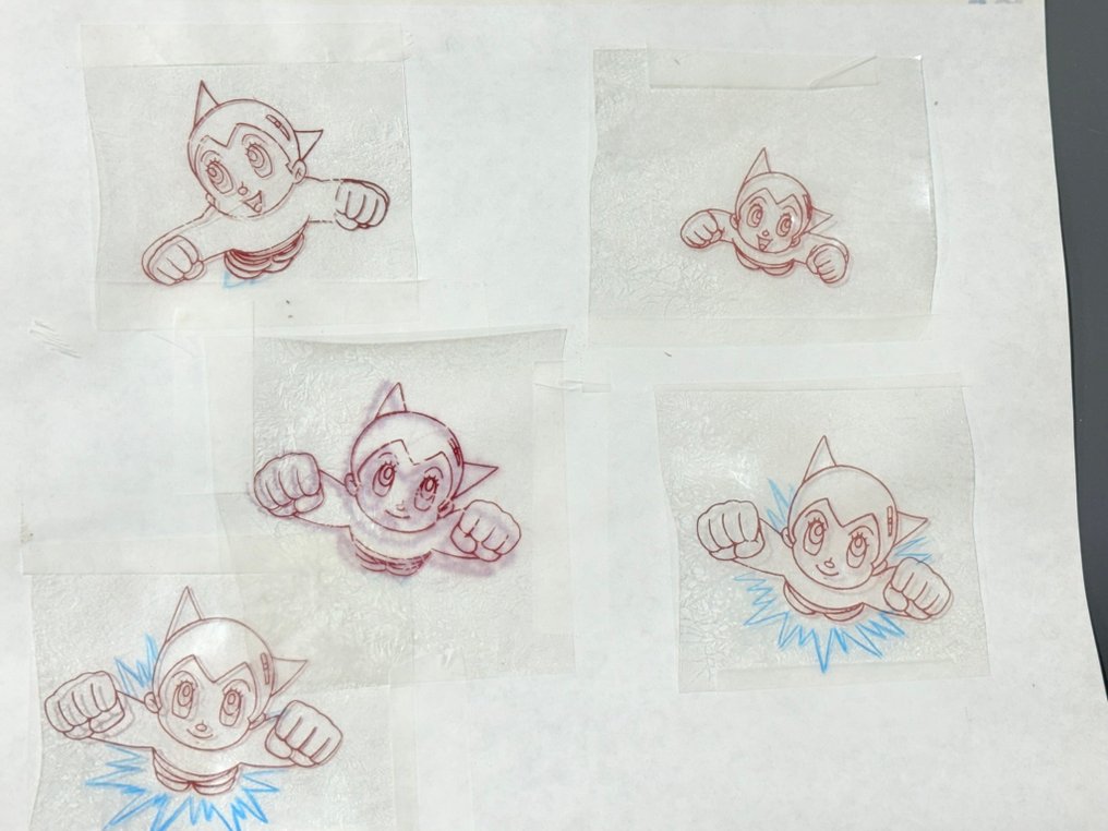 Osamu Tezuka - 铁臂阿童木原始动画片段,模型页面 - Astro Boy (1963/66) #2.1