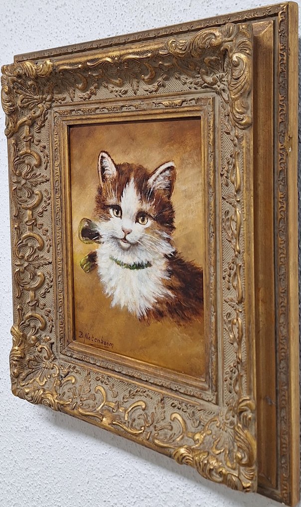 Bert Notenboom (1942-2011) - **  NO RESERVE ** Portret van een kitten #4.3