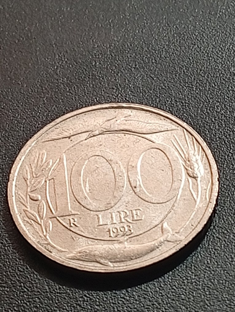 義大利共和國 100 Lire 1993 "Testa Grande" II tipo  (沒有保留價) #2.1