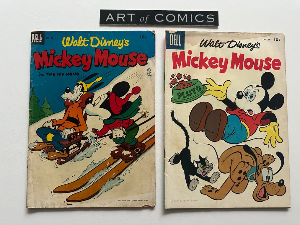 Mickey Mouse #28, #50 - #28 is first issue in own title - 2 Comic - First edition - 1953/1956 #1.0
