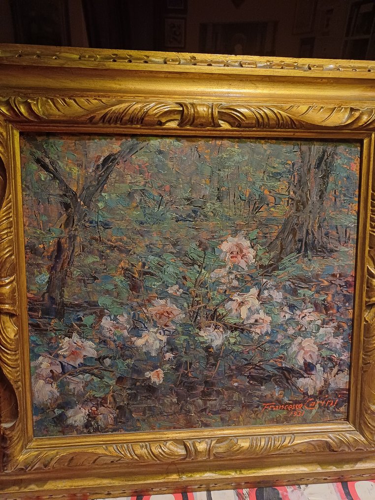 Francesco Carini (1883-1959) - Il roseto a Caspoggio #2.1