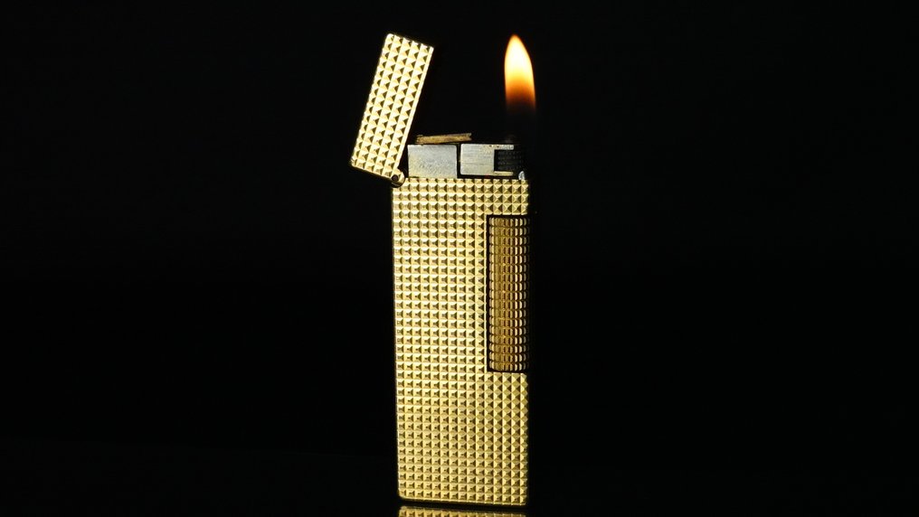 Dunhill - Hobnail Pattern Rollagas Lighter - 没有保留价 - 打火机 - 镀金 #1.0
