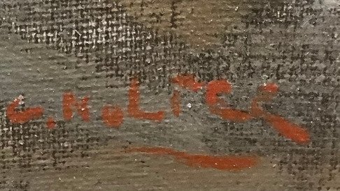 Cor Noltee (1903-1967) - Amsterdam in de winter Brug Bij PrinsHendrikkade #2.1