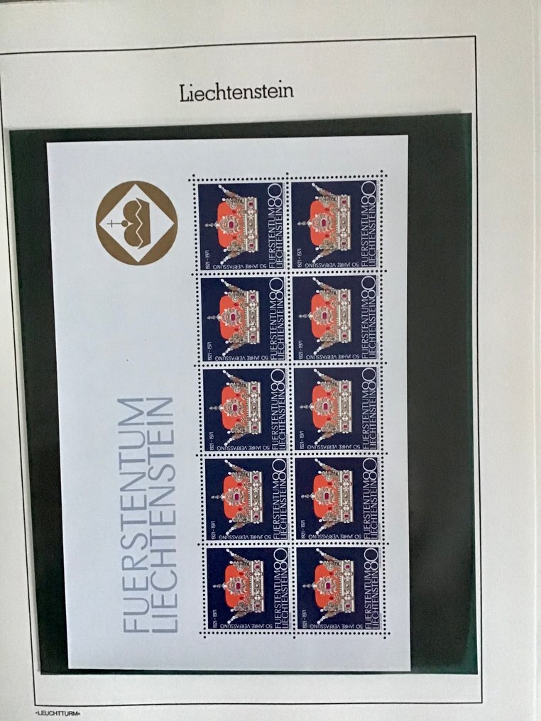 列支敦士登 1959/1989 - 列支敦士登 1959-1989 年的收藏品，几乎全部未使用，几乎完整，装在 2 本 Leuchtturm 纪念册中。 #4.3