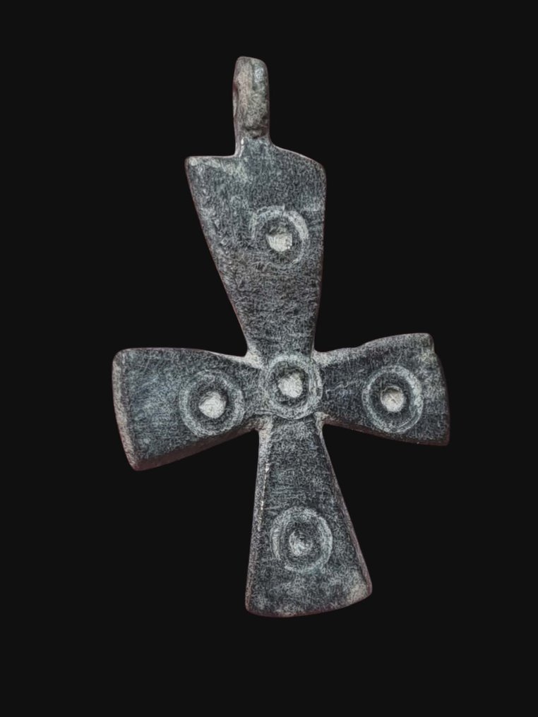 Μεσαιωνική, εποχή σταυροφόρων Μπρούντζος, Οι 5 κορυφαίοι τραυματισμοί του Χριστού στον Σταυρό. Κρεμαστό κόσμημα (χωρίς τιμή ασφαλείας) #2.1