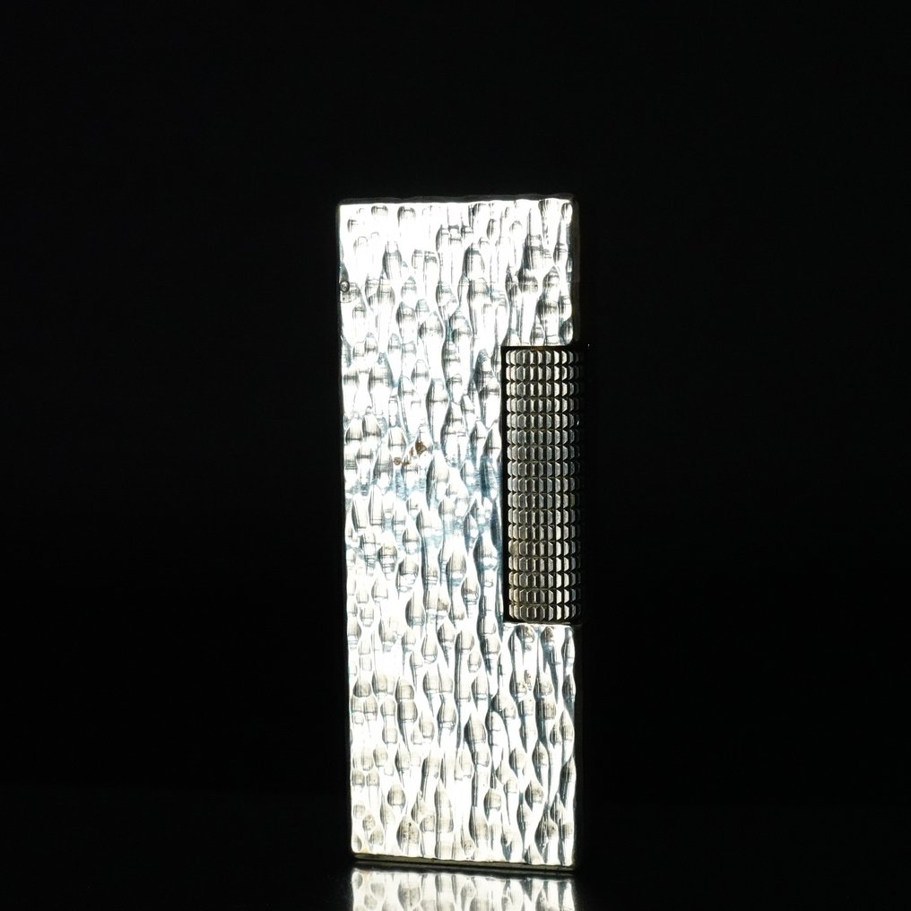 Dunhill - Bark Pattern Rollagas Lighter - Ohne mindestpreis - Feuerzeug - Versilbert #1.0