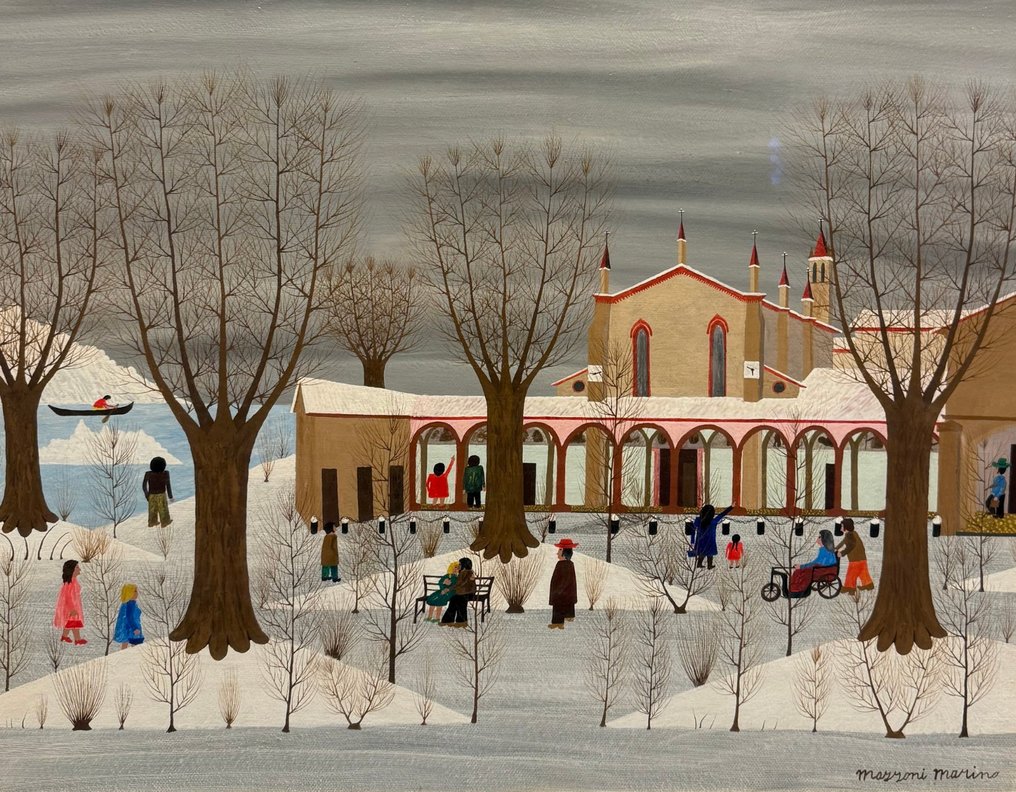 Marino Mazzoni (1929) - Paesaggio Innevato #1.0