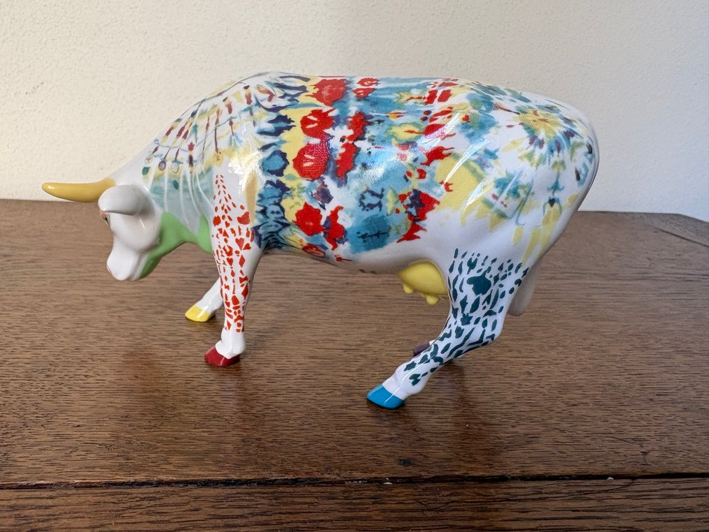 Αγαλματίδιο - Cow parade, Cowparade.. Udderly Groovy Lady Belle Bennett. - Κεραμικό #4.3