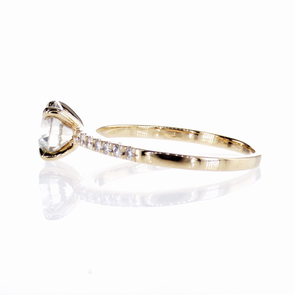 沒有保留價 - 訂婚戒指 - 14 克拉 黃金 -  1.10ct. tw. 鉆石 (天然) - 鉆石 #4.3