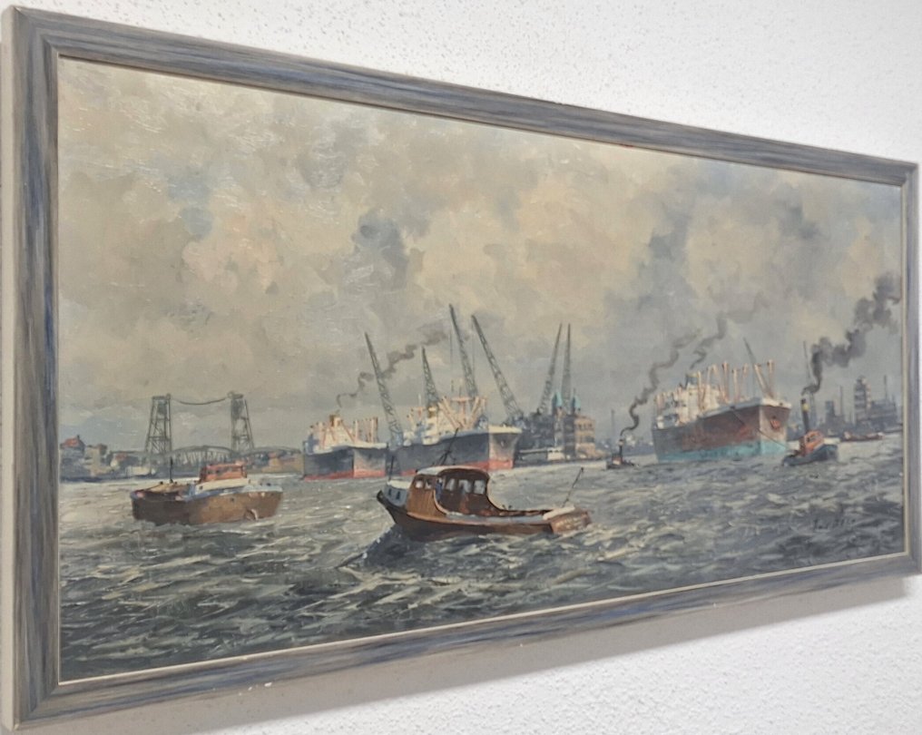 Van den Berg (XX) - **NO RESERVE ** Havengezicht hotel New York #3.2